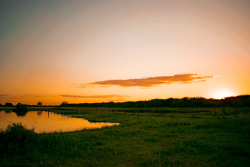 Atardecer de Campo