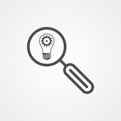 Search idea vector icon sign symbol