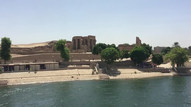 Temple off of The River Nile in Egypt Komombo