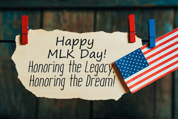 Martin Luther King Day background card 