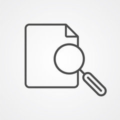 Search file vector icon sign symbol