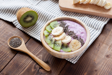 Acai bowl. Healthy food concept.