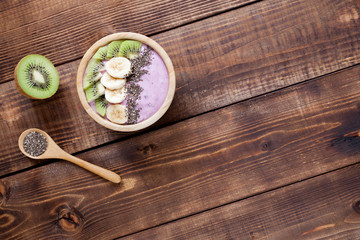 Acai bowl. Healthy food concept.