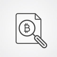 Money search vector icon sign symbol