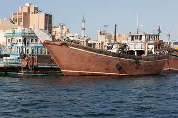 cargo boat in port