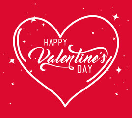 Naklejka na ściany i meble valentine day with heart shape decoration