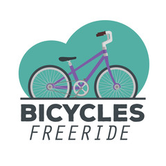 Fototapeta na wymiar emblem of bicycle transport vehicle design