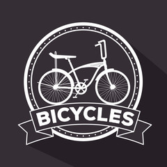 emblem of extreme bicycle transport vehicle to exercise