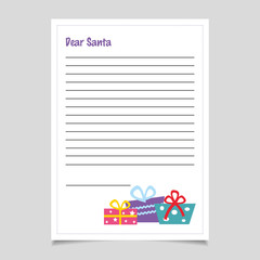 Christmas Letter with Gifts