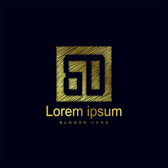 Initial Letter BD Logo Template Vector Design