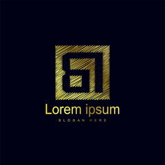 Initial Letter BI Logo Template Vector Design