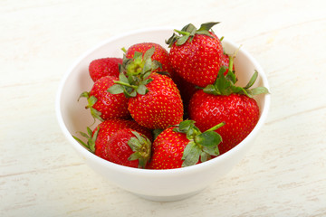 Strawberry in the bowl