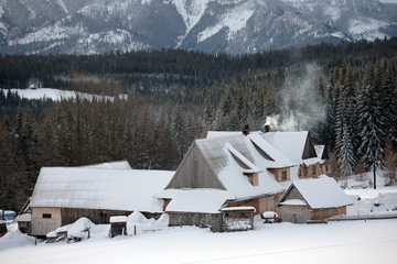 view from Polana Zgorzelisko to the Tatra Mountains, Poland © Maciej
