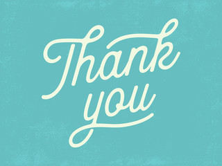 Thank You Card with Hand Made Texture