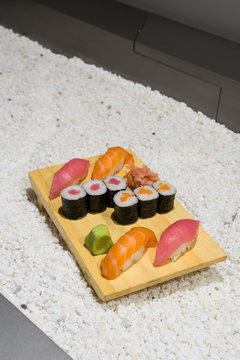 Various suhi rolls