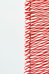 Red and White Striped Peppermint Candies
