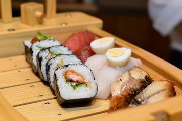 sushi closeup on plate