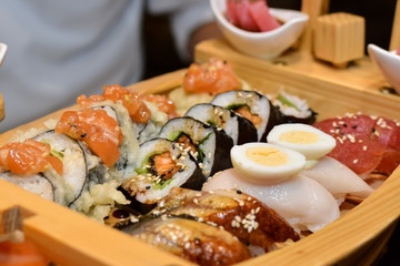sushi closeup on plate