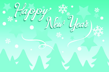 Happy new year text for invitation, greeting card