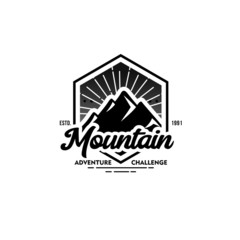 Mountain Vintage Logo Template