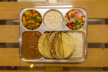 Homemade thali