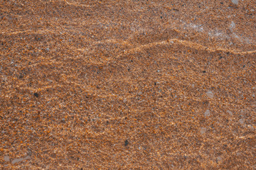 Sand texture and water