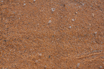 Sand texture and water