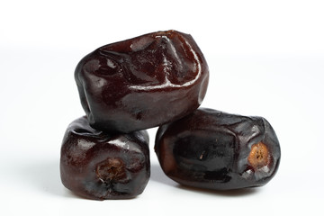 ripe date on white background