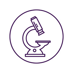 microscope laboratory isolated icon