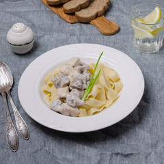 Traditional Italian creamy pasta