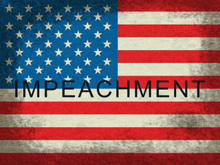 Impeachment American Flag To Impeach Corrupt President Or Politician