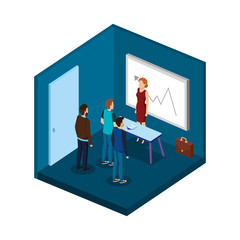 group of business people in the office