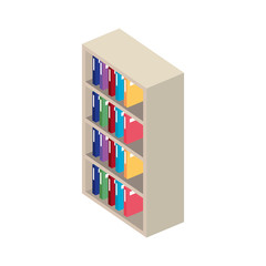 bookscase library isolated icon