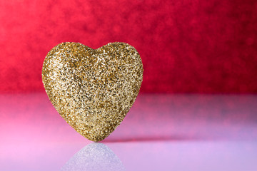 Fototapeta premium Gold heart
