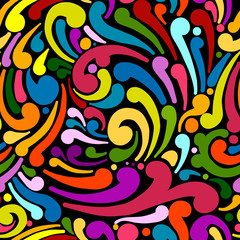 Abstract swirl seamless pattern for your design