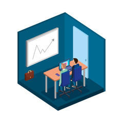 couple of men in the office avatars characters