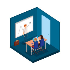 group of business people in the office