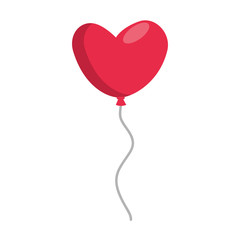 Fototapeta na wymiar Heart shaped party balloon