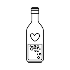 bottle with heart icon