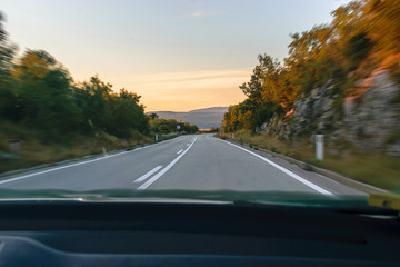 car on the road