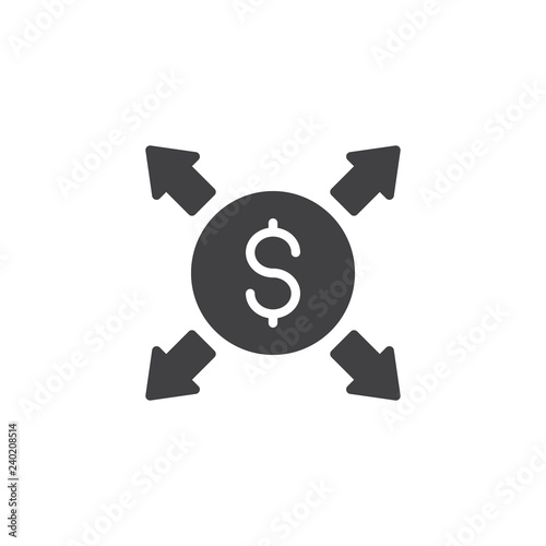 Money Transfer Vector Icon Filled Flat Sign For Mobile Concept | 2 Make Money