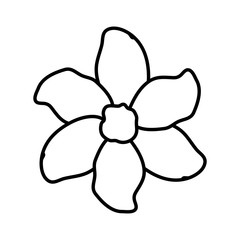 Fototapeta na wymiar beautiful flower decorative icon