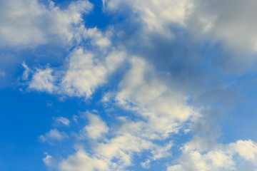 Clouds against blue sky as abstract background