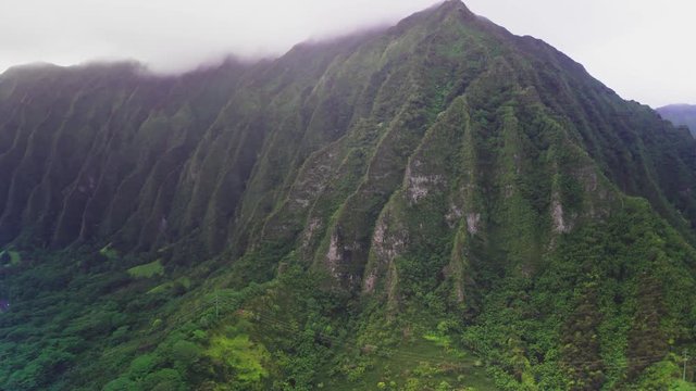 Cinematic Aerial of Oahu Island in Hawaii 