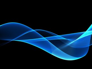 Abstract Soft Color Blue Wave Background