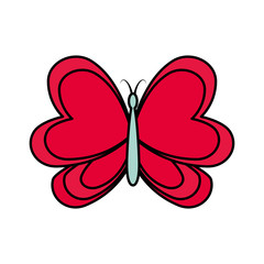 cute butterfly decorative icon