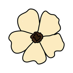 Fototapeta na wymiar beautiful flower decorative icon