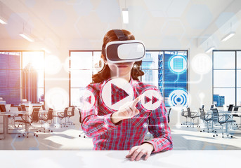 Conceptual image of virtual reality technology