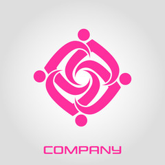 Abstract round shape logo