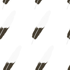 Feather seamless pattern